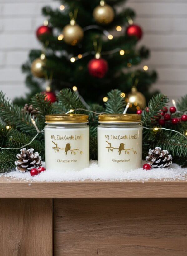 2 Pack Christmas Candles - Image 4